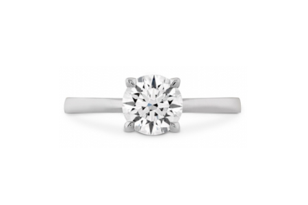 A solitaire engagement ring from Hearts on Fire, available at The Wedding Ring Shop.